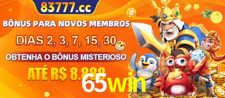 Anúncio dos benefícios para Membro VIP Sênior na plataforma 65win, incluindo bônus promocionais, semanais e mensais, ilustrado com o personagem Fortune Tiger.